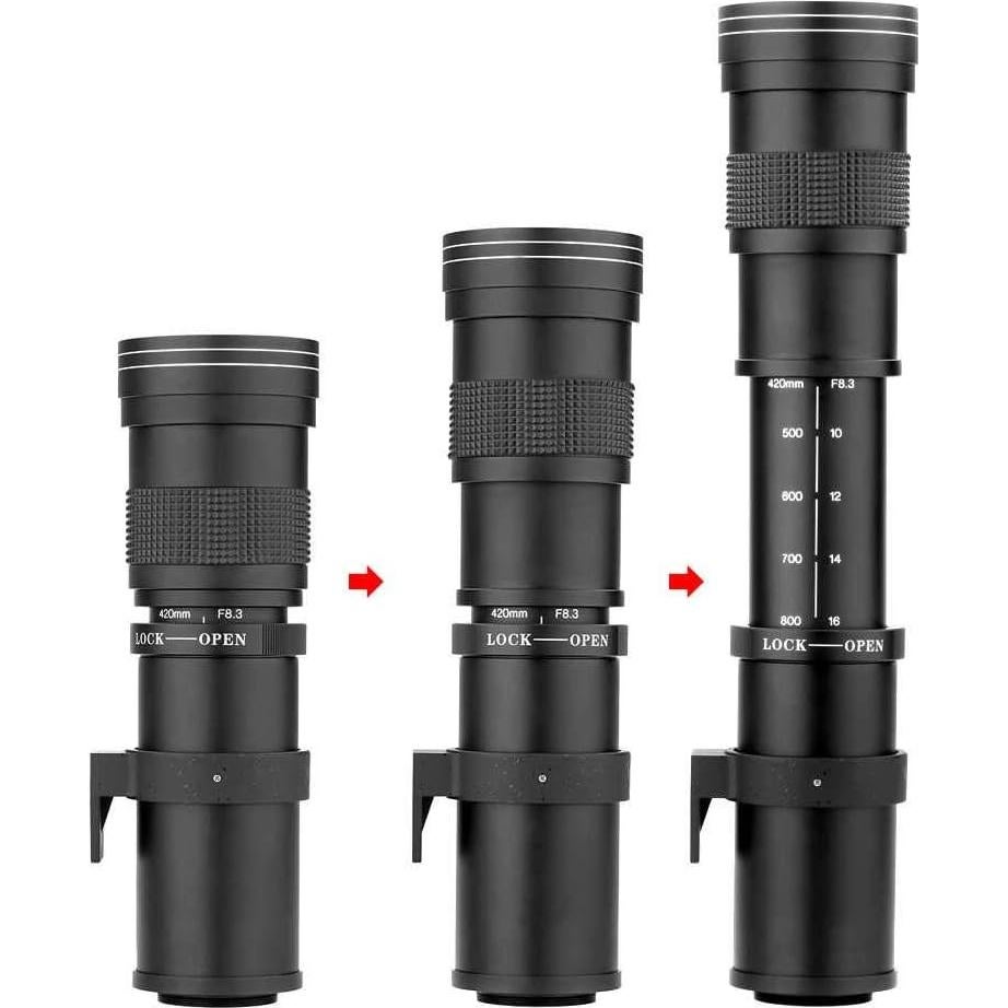Lente Telefoto Manual Commander Optics 420-800mm f/8 Nikon F