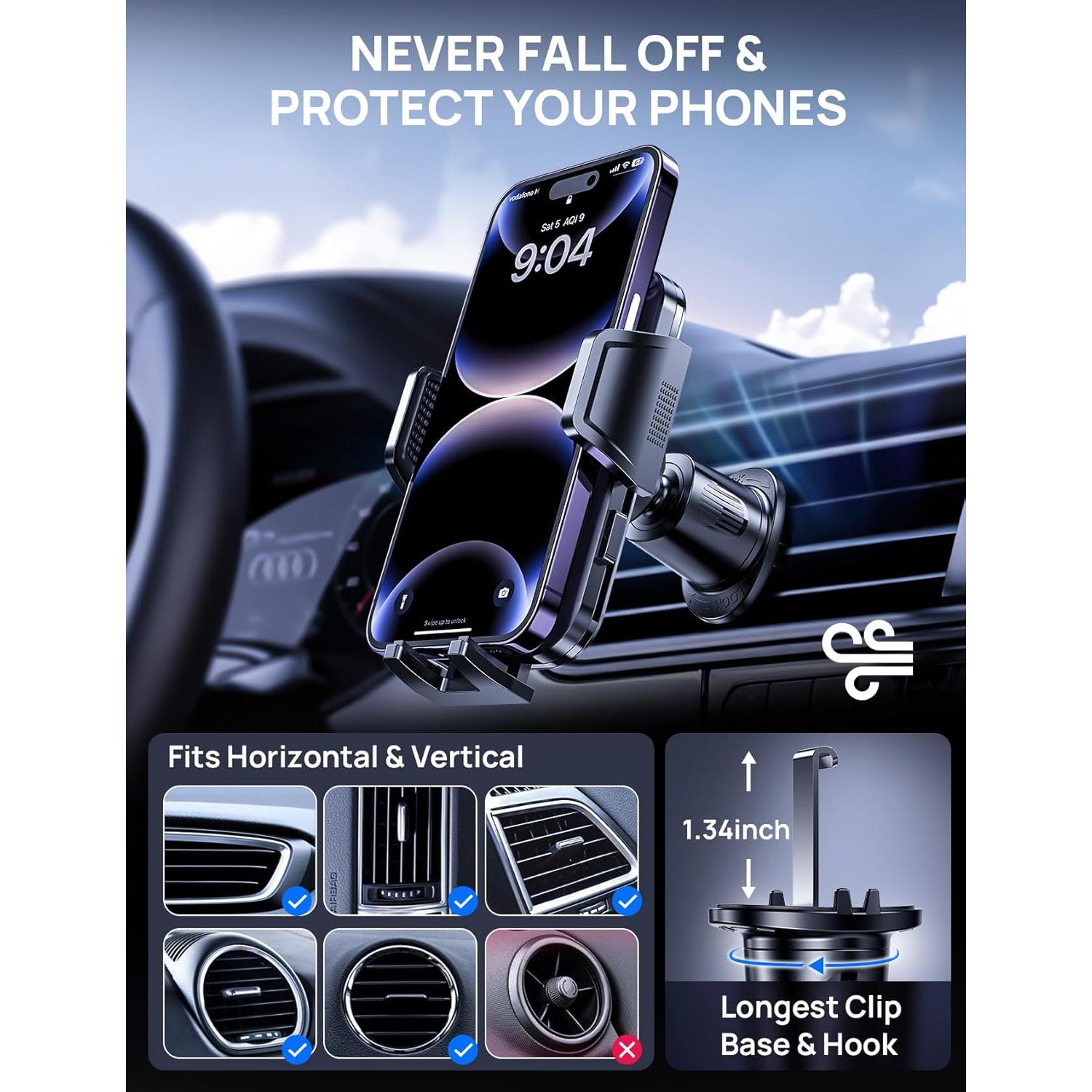 Soporte para Teléfono Guanda 2025 Ajustable 360° Auto