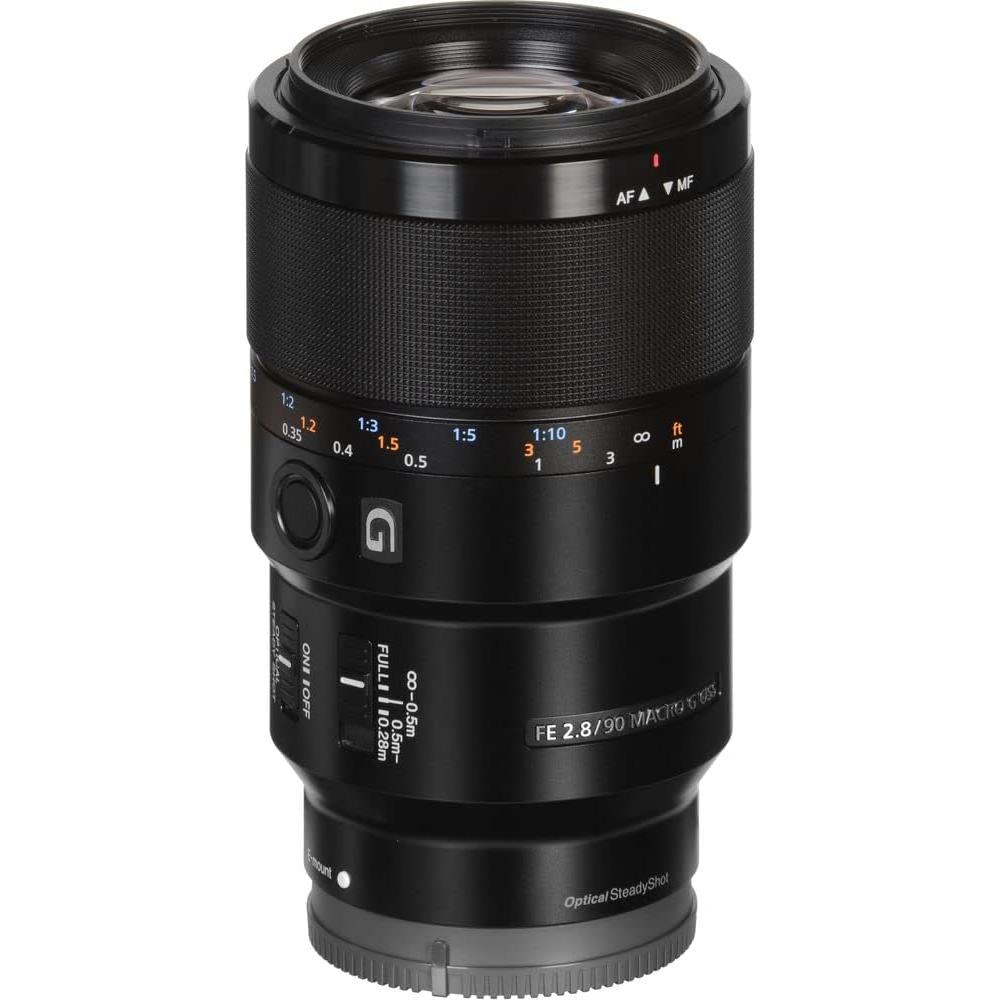 Lente Sony FE 90mm f/2.8 Macro G OSS + Kit Completo