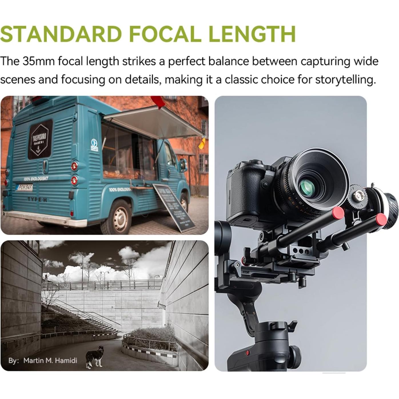 Lente de Cine TTARTISAN 35mm T2.1 Montura X Enfoque Manual