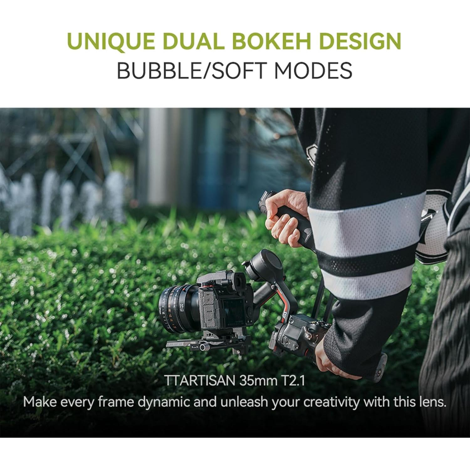 Lente de Cine TTARTISAN 35mm T2.1 Montura X Enfoque Manual