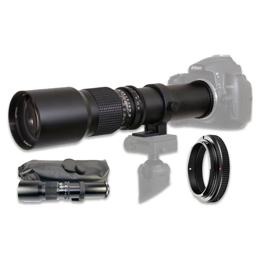 Lente Telefoto Manual 500mm f/8 GPNY para Canon DSLR