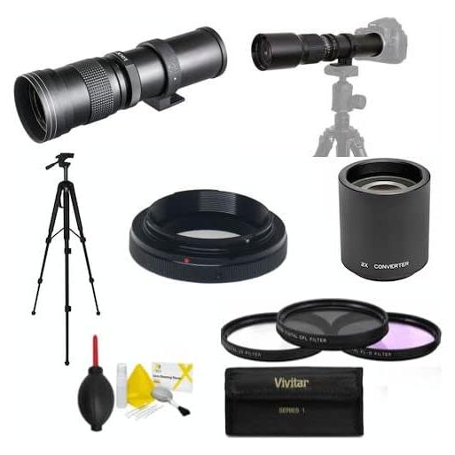 Lente Zoom Telefoto HD 420-1600mm para Nikon D3500 D5600