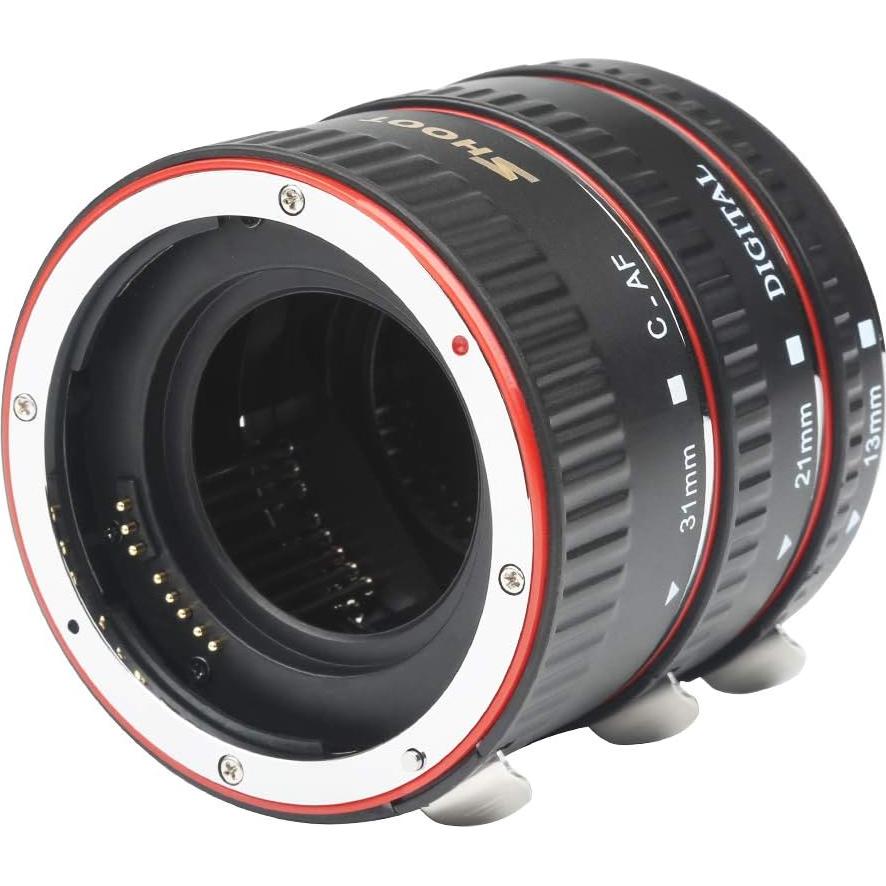 Juego de Tubos de Extensión Macro SHOOT para Canon EOS 13mm 21mm 31mm