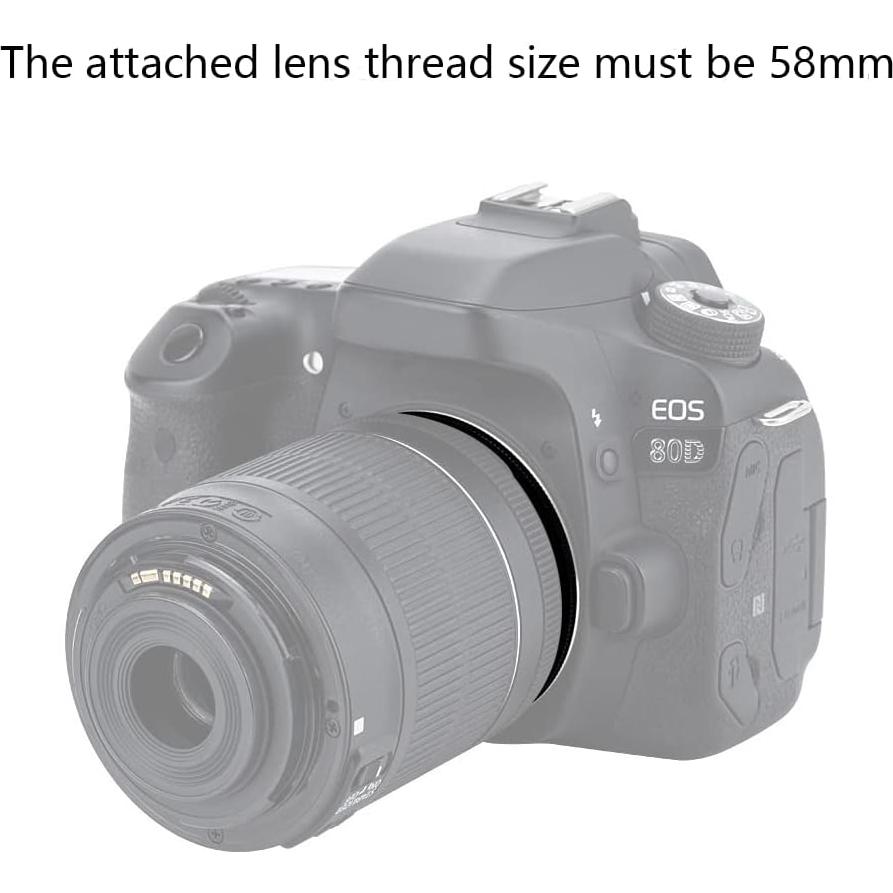 Adaptador de anillo inverso macro 58mm PROfezzion para Canon DSLR