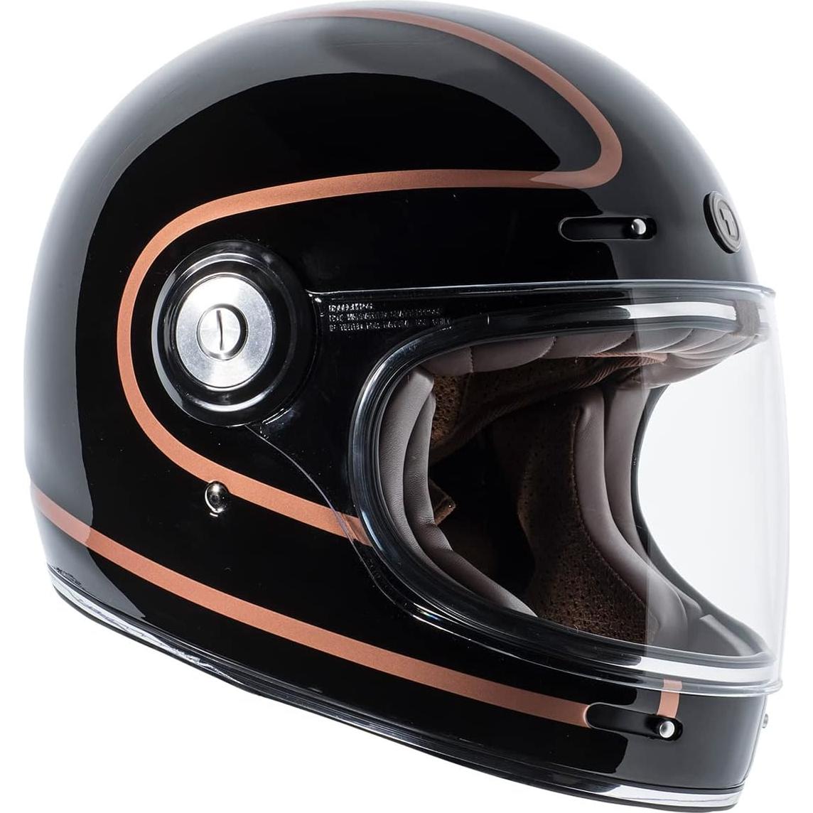 Casco de Moto TORC T1 Fibra de Vidrio X-Grande Negro