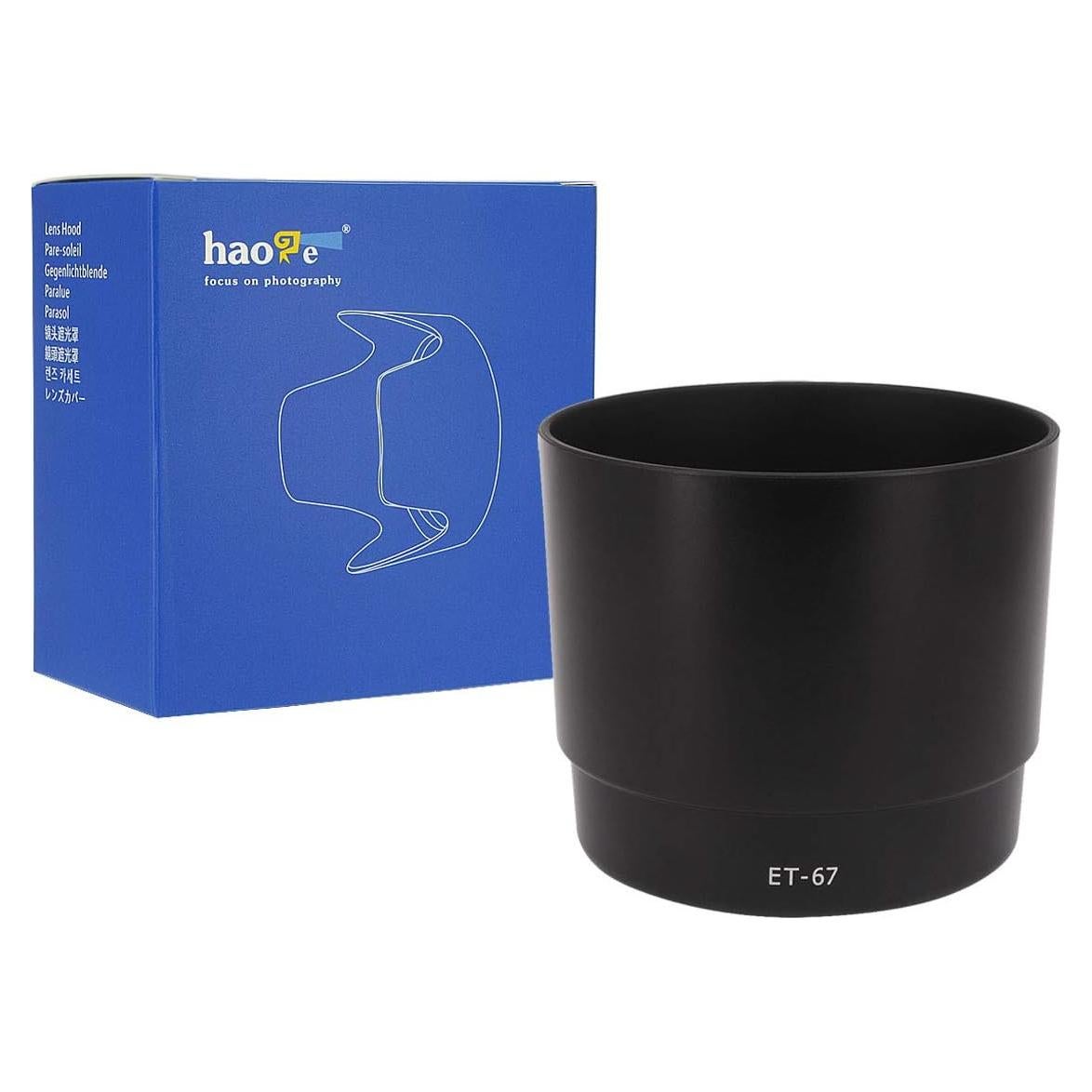 Gorro de lente Haoge ET-67 para Canon EF 100mm f2.8 Macro