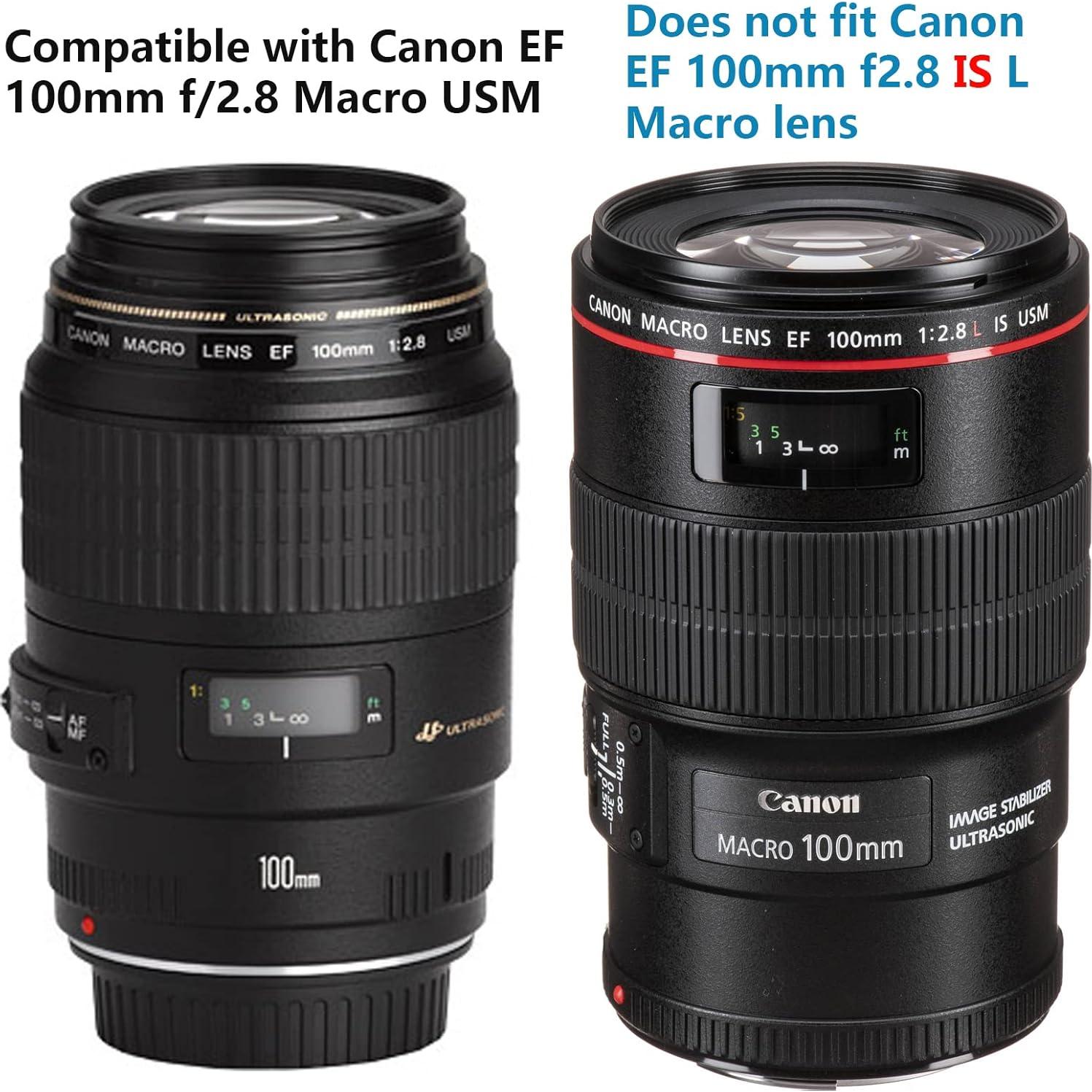 Gorro de lente Haoge ET-67 para Canon EF 100mm f2.8 Macro