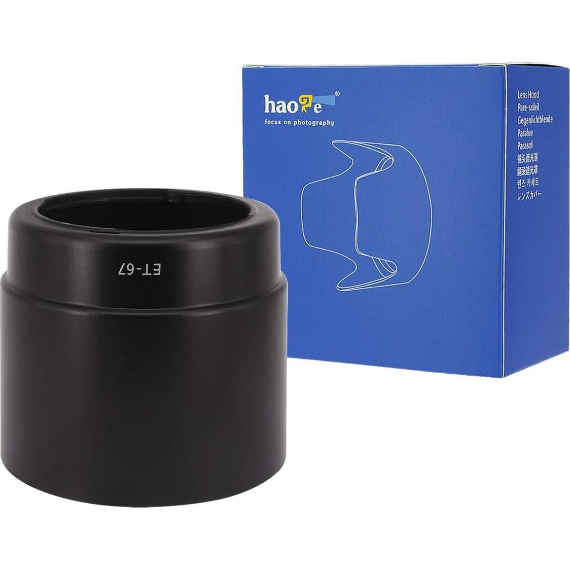 Gorro de lente Haoge ET-67 para Canon EF 100mm f2.8 Macro