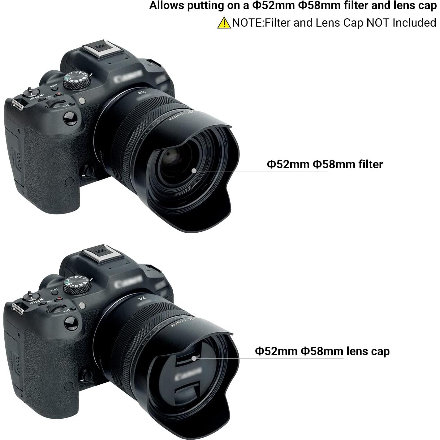 Parasoles JJC para Canon RF 24mm F1.8 y EF 24/28mm