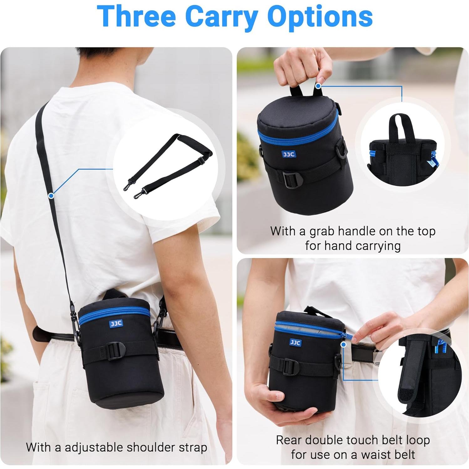 Funda Mediana para Lentes JJC DSLR 100x165mm Resistente al Agua