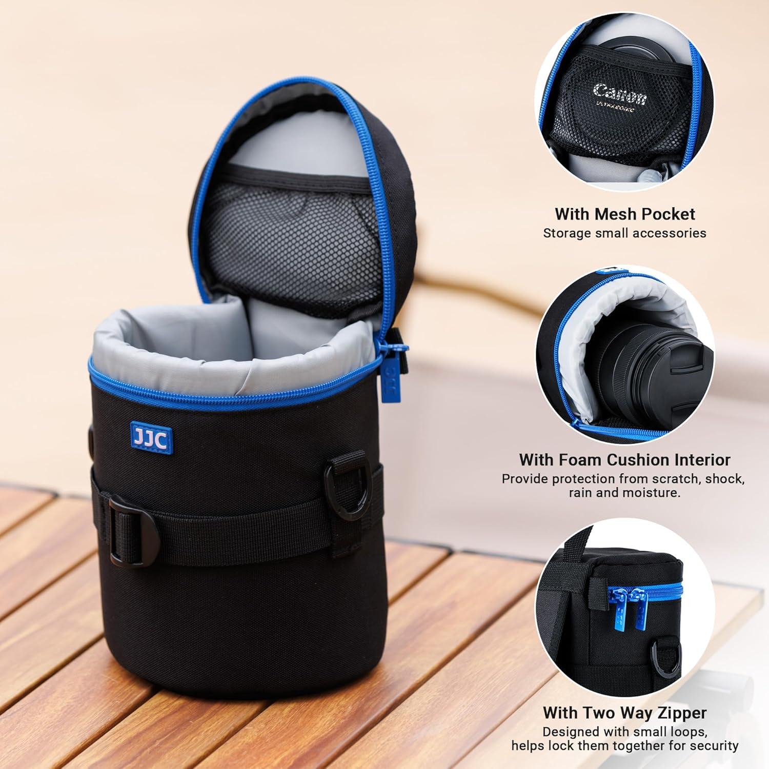 Funda Mediana para Lentes JJC DSLR 100x165mm Resistente al Agua