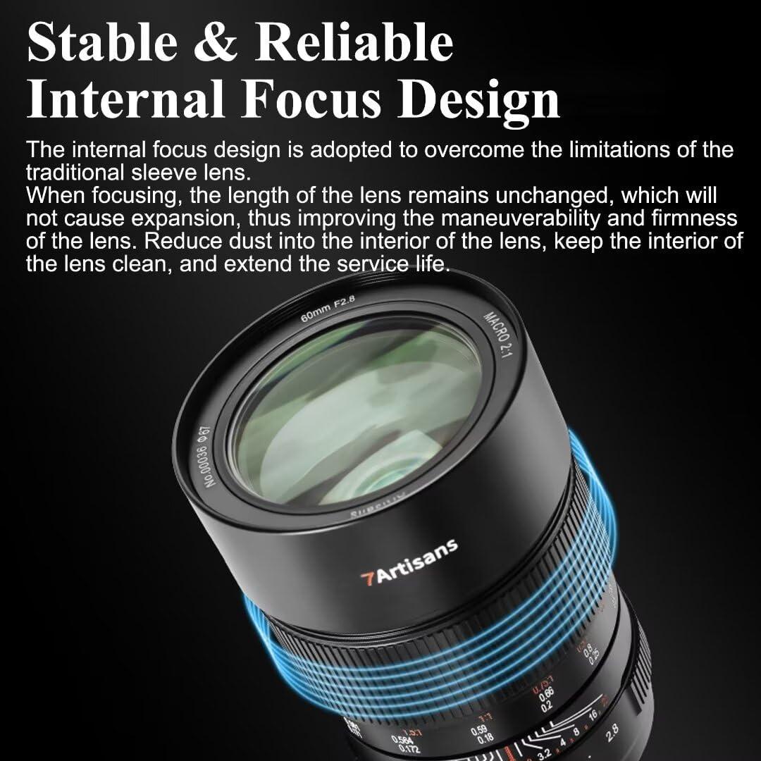 Lente Macro 60mm F2.8 2X 7artisans para Nikon Z