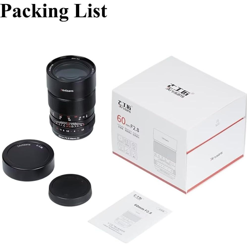Lente Macro 60mm F2.8 2X 7artisans para Nikon Z
