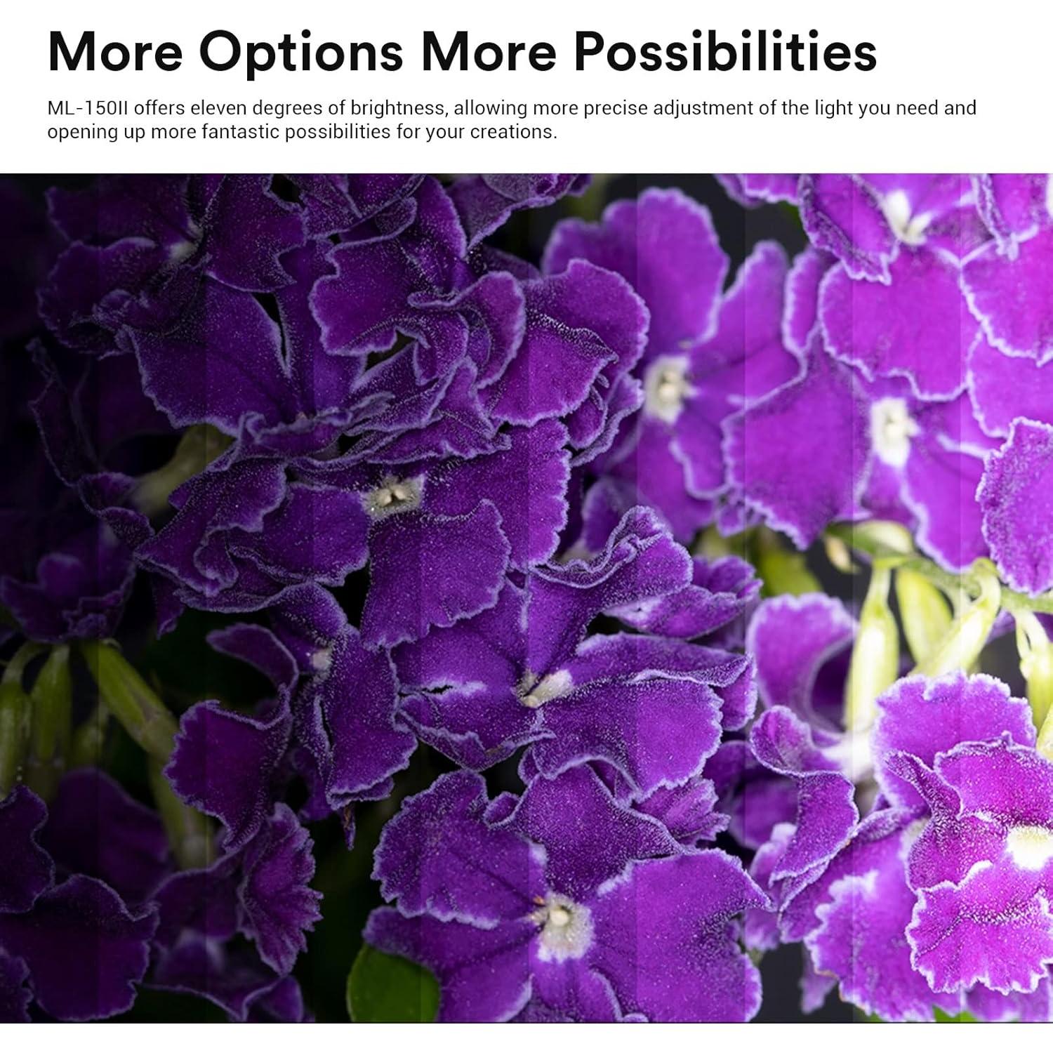 Flash Anular Macro Godox ML150II GN12 Luz 5800K-200K