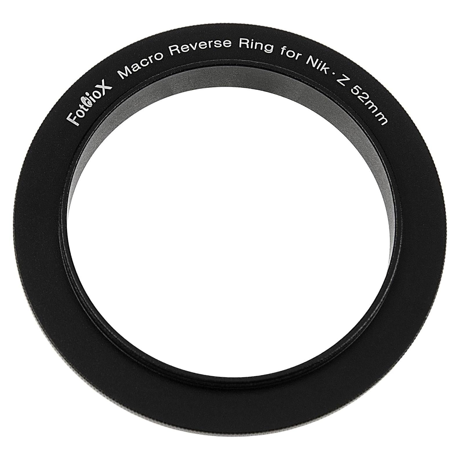 Anillo Inverso Macro 52mm Fotodiox para Nikon Z - Adaptador