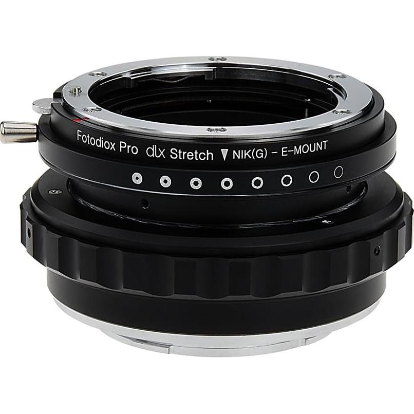Adaptador Fotodiox DLX Stretch Nikon F a Sony E-Mount con Filtros