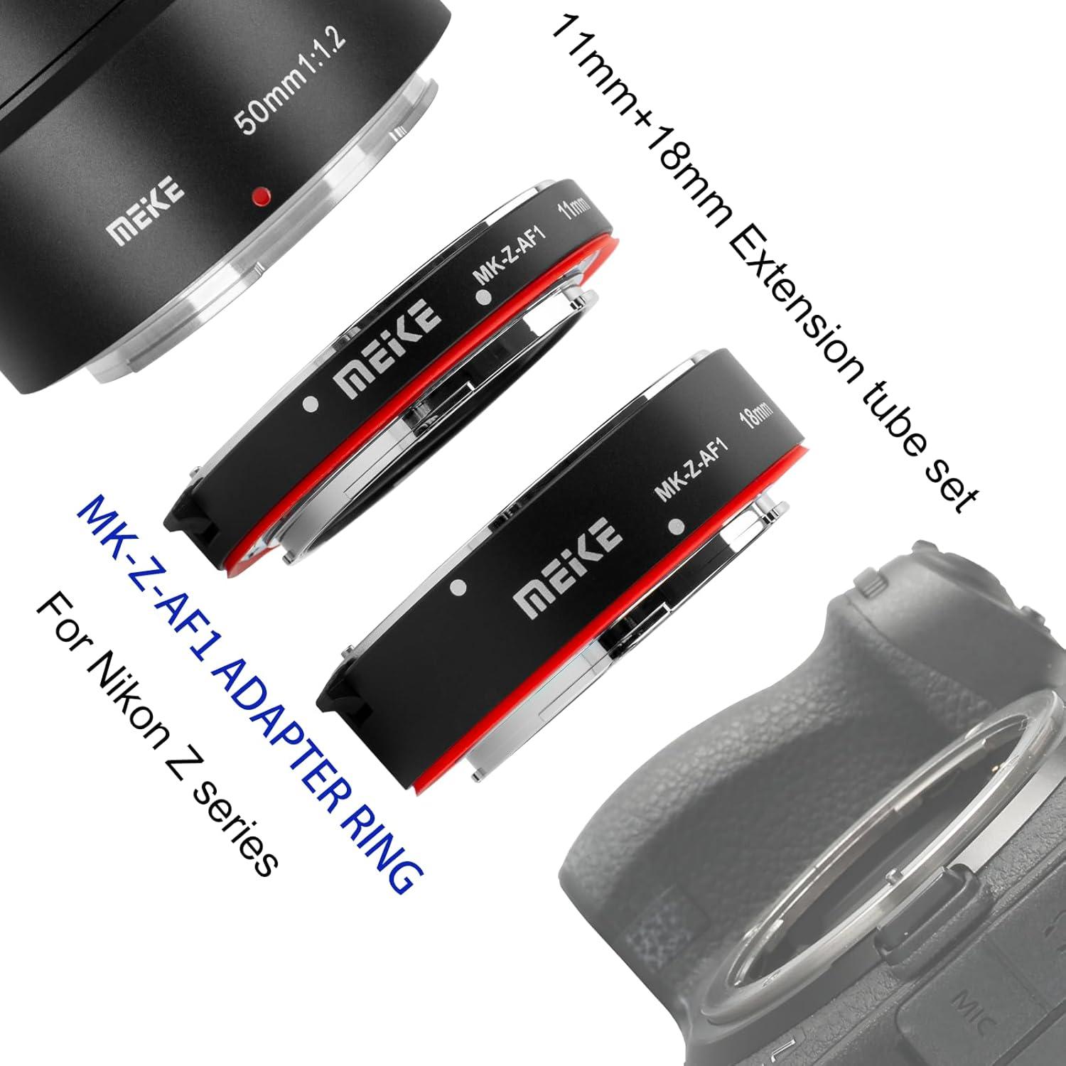 Anillo Adaptador Macro Meike MK-Z-AF1 para Nikon Z5 Z6 Z7