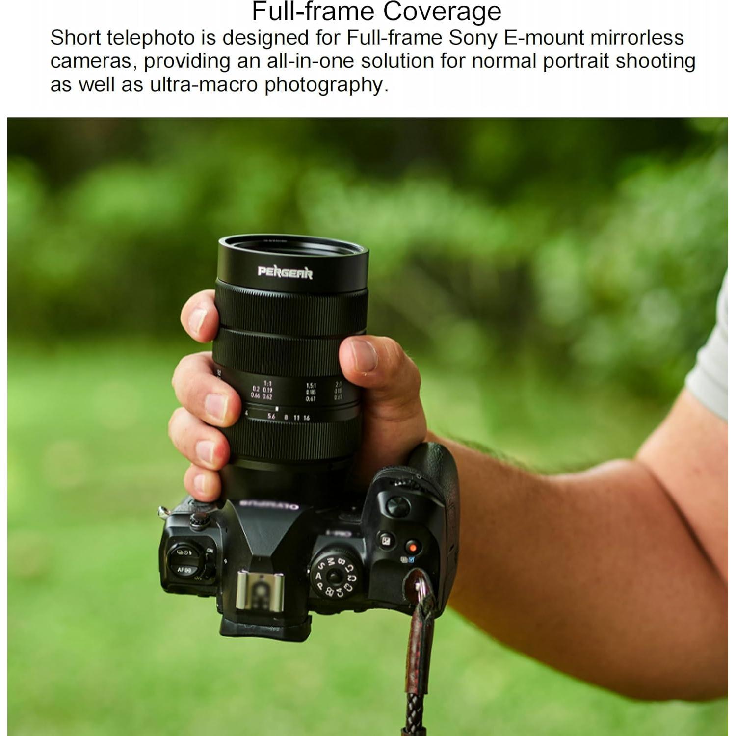 Lente Macro PERGEAR 60mm F2.8 II 2X para Sony E-Mount