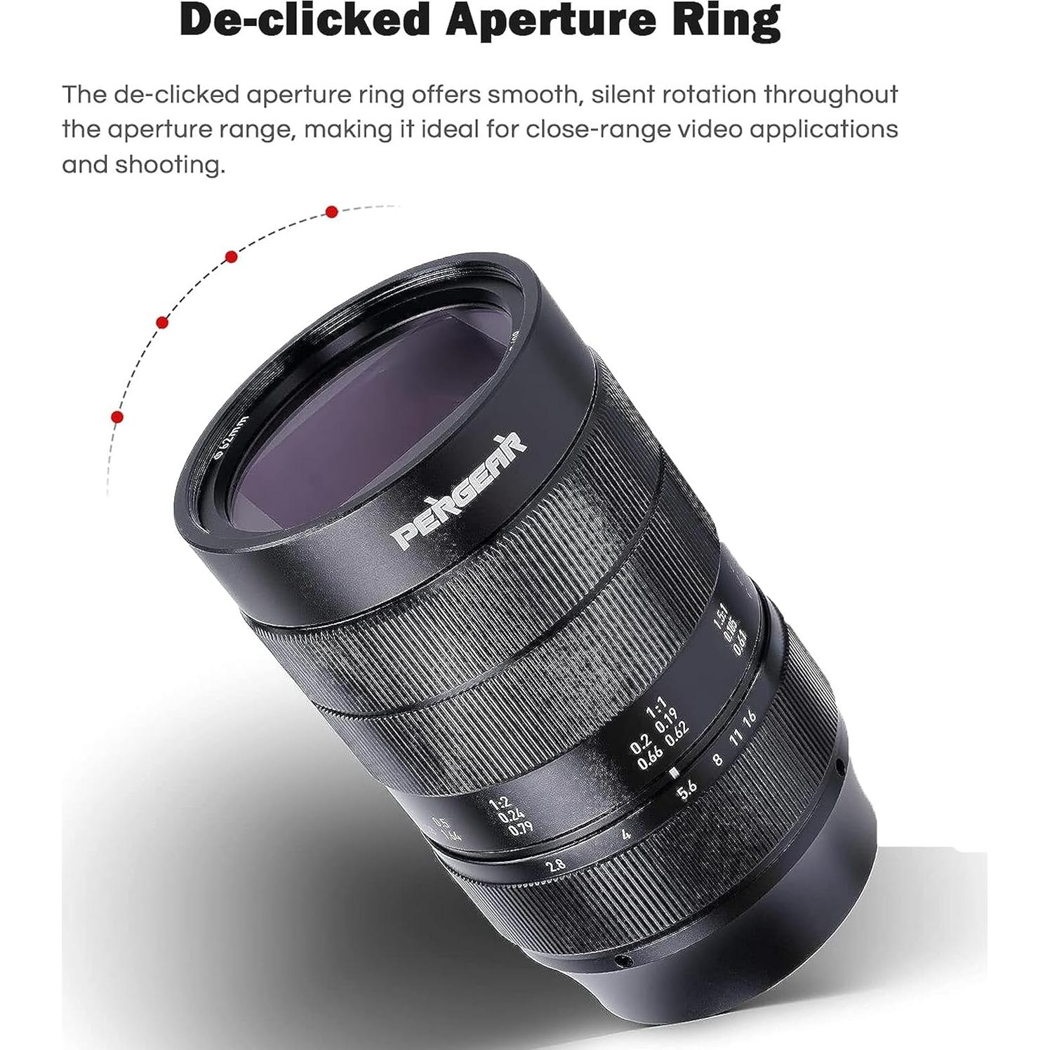 Lente Macro PERGEAR 60mm F2.8 II 2X para Sony E-Mount