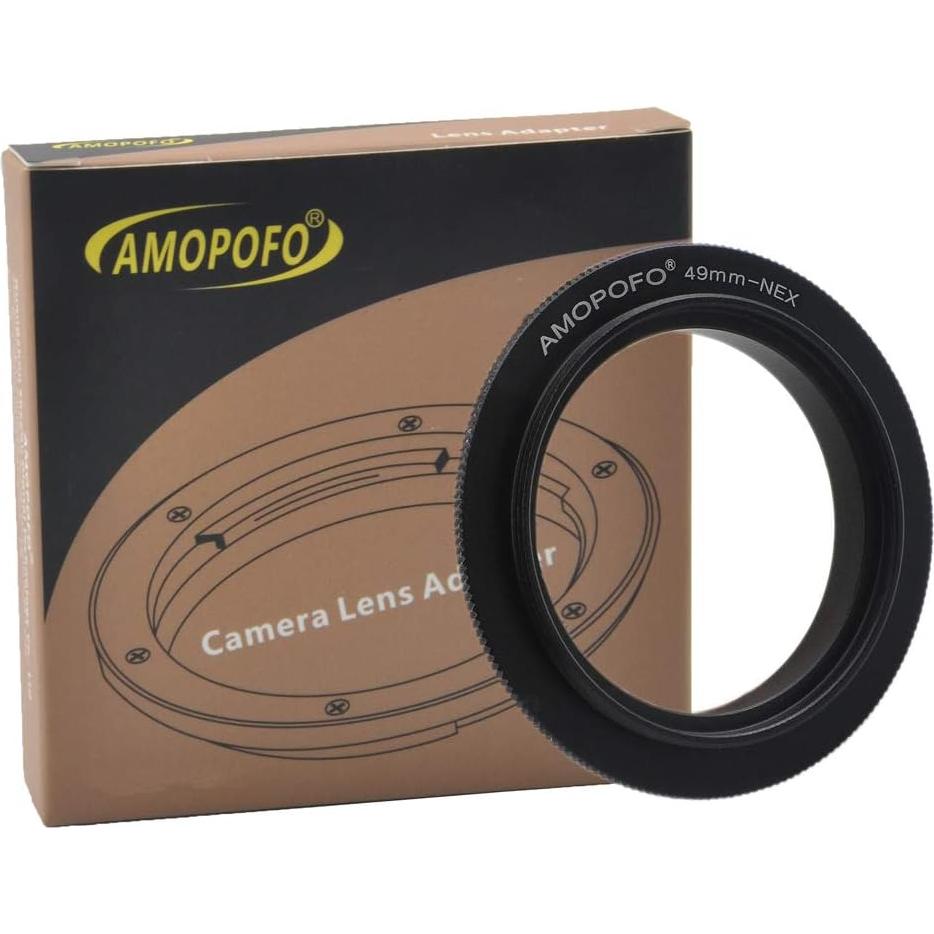 Anillo Adaptador Inverso Macro 49mm Amopofo para Cámara Sony