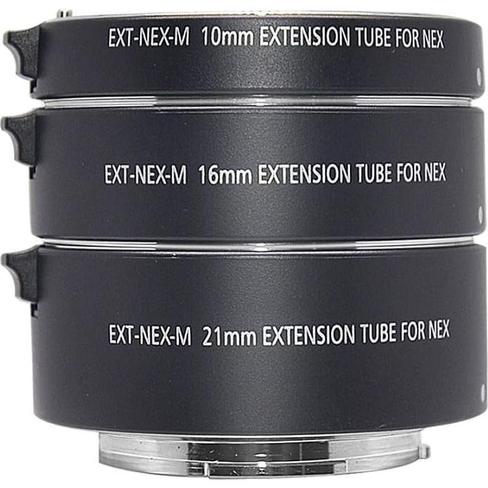 Juego de tubos de extensión macro Venidice 10mm 16mm 21mm para cámaras Sony