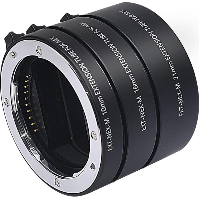 Juego de tubos de extensión macro Venidice 10mm 16mm 21mm para cámaras Sony