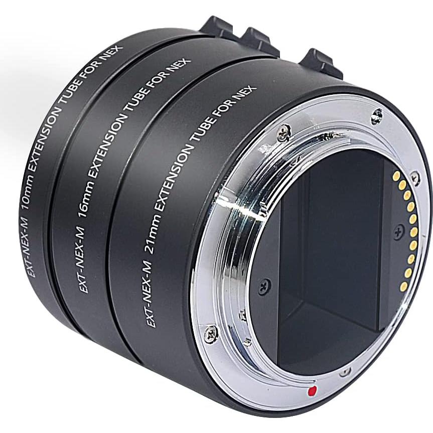 Juego de tubos de extensión macro Venidice 10mm 16mm 21mm para cámaras Sony