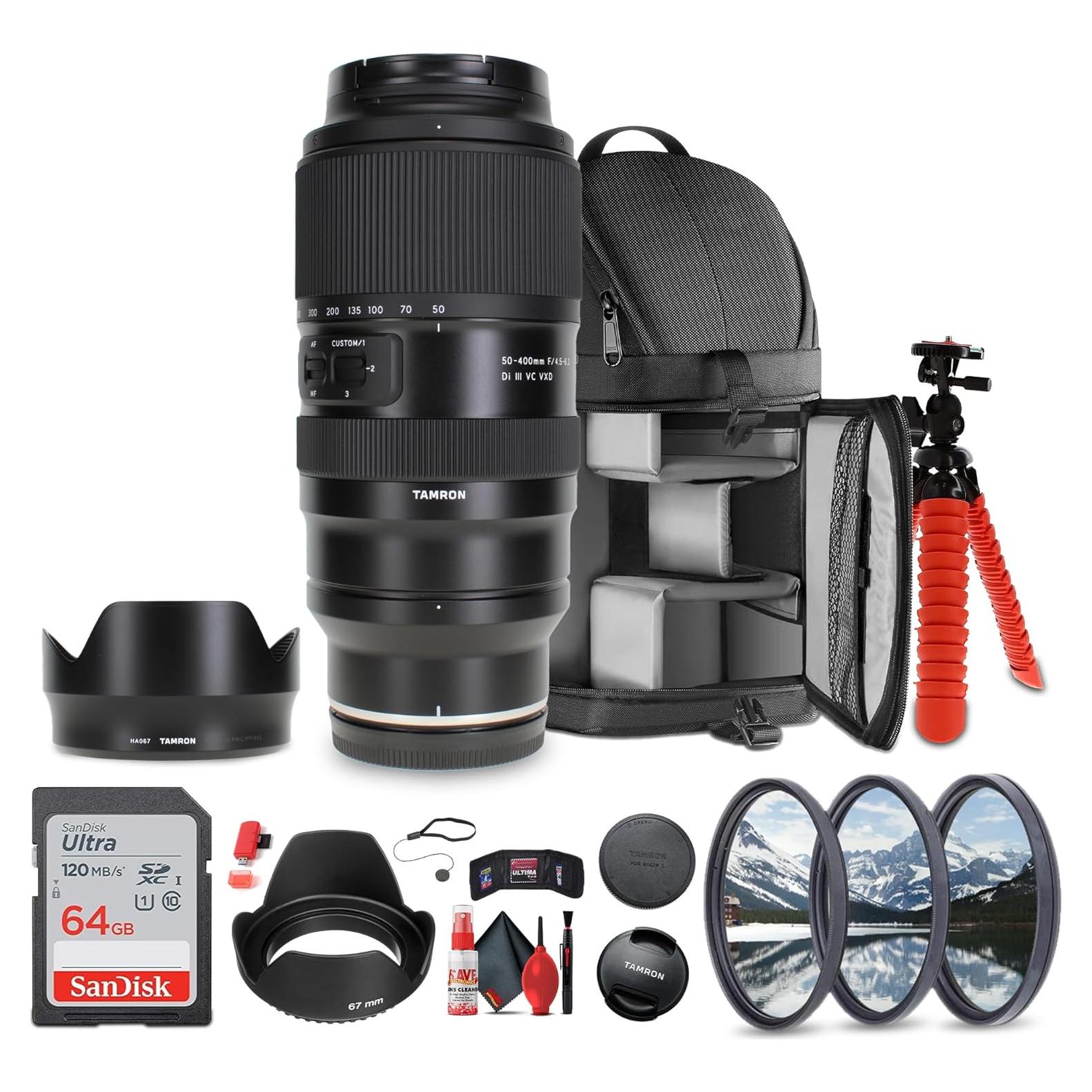 Lente Tamron 50-400mm f/4.5-6.3 Di III VC VXD para Nikon Z