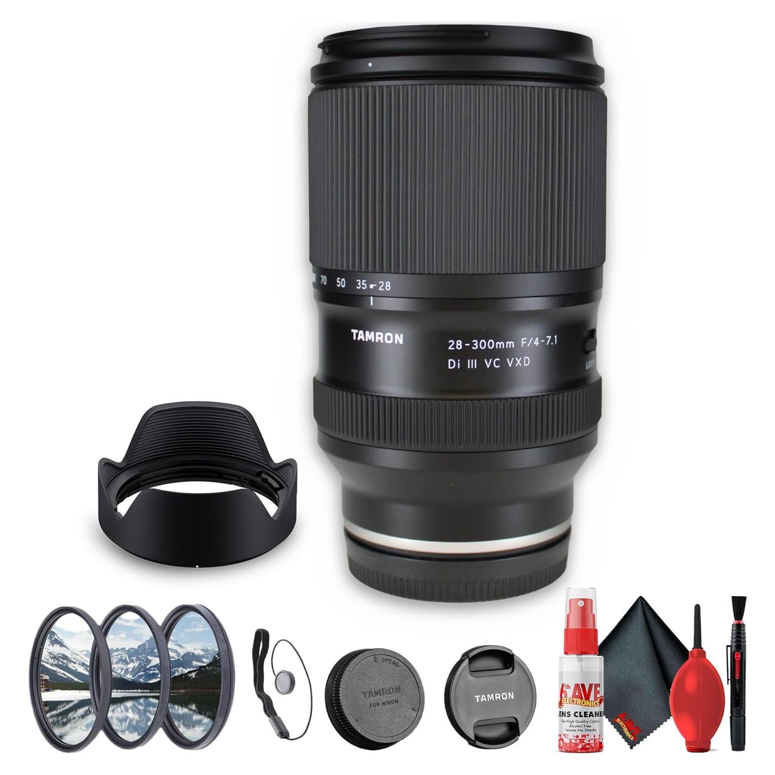 Lente Tamron 28-300mm f/4-7.1 Di III VC VXD para Sony E + Kit
