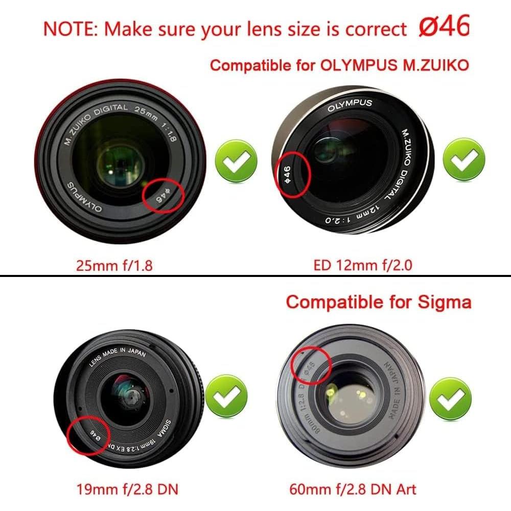 Tapa de lente 46mm RS COLLECTIONS para Panasonic Lumix