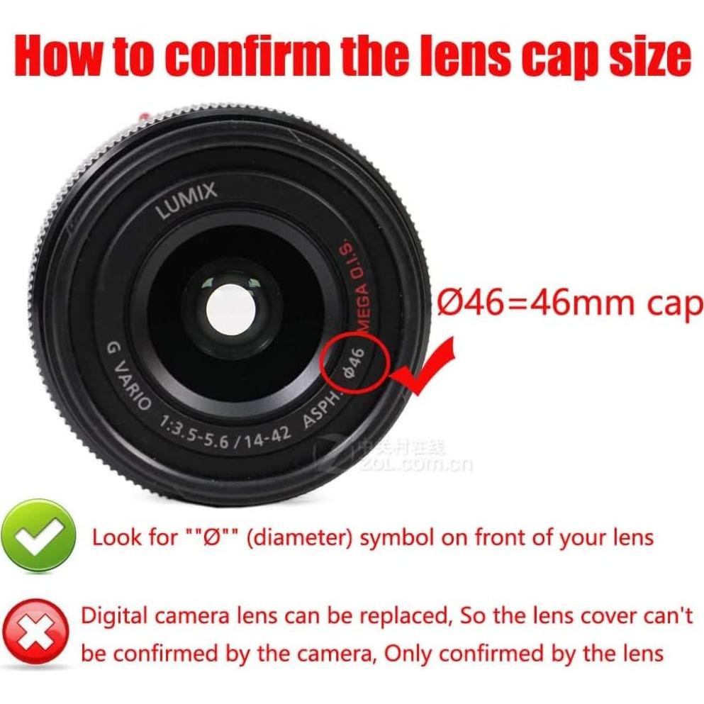 Tapa de lente 46mm RS COLLECTIONS para Panasonic Lumix