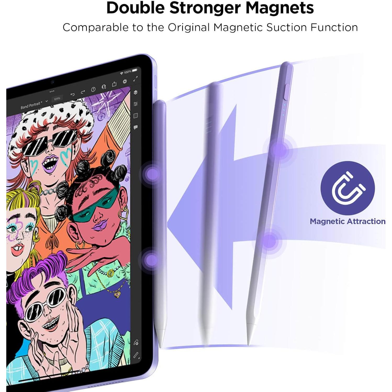 Stylus Pen DEGEE para iPad 2018-2024, Carga Rápida 15 min