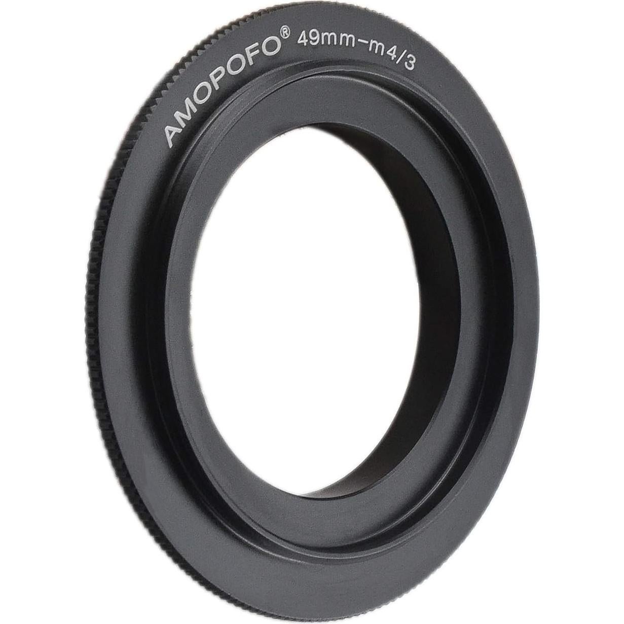 Anillo Adaptador Inverso Macro AMOPOFO 49mm para Cámaras M4/3 y DSLR