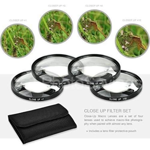 Juego de Filtros de Acercamiento 37mm Big Mike's +1, +2, +4, +10