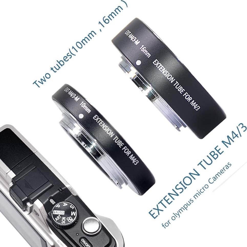 Tubo de Extensión Automático Mcoplus EXT-M4/3-M 10mm 16mm para Cámara Micro 4/3