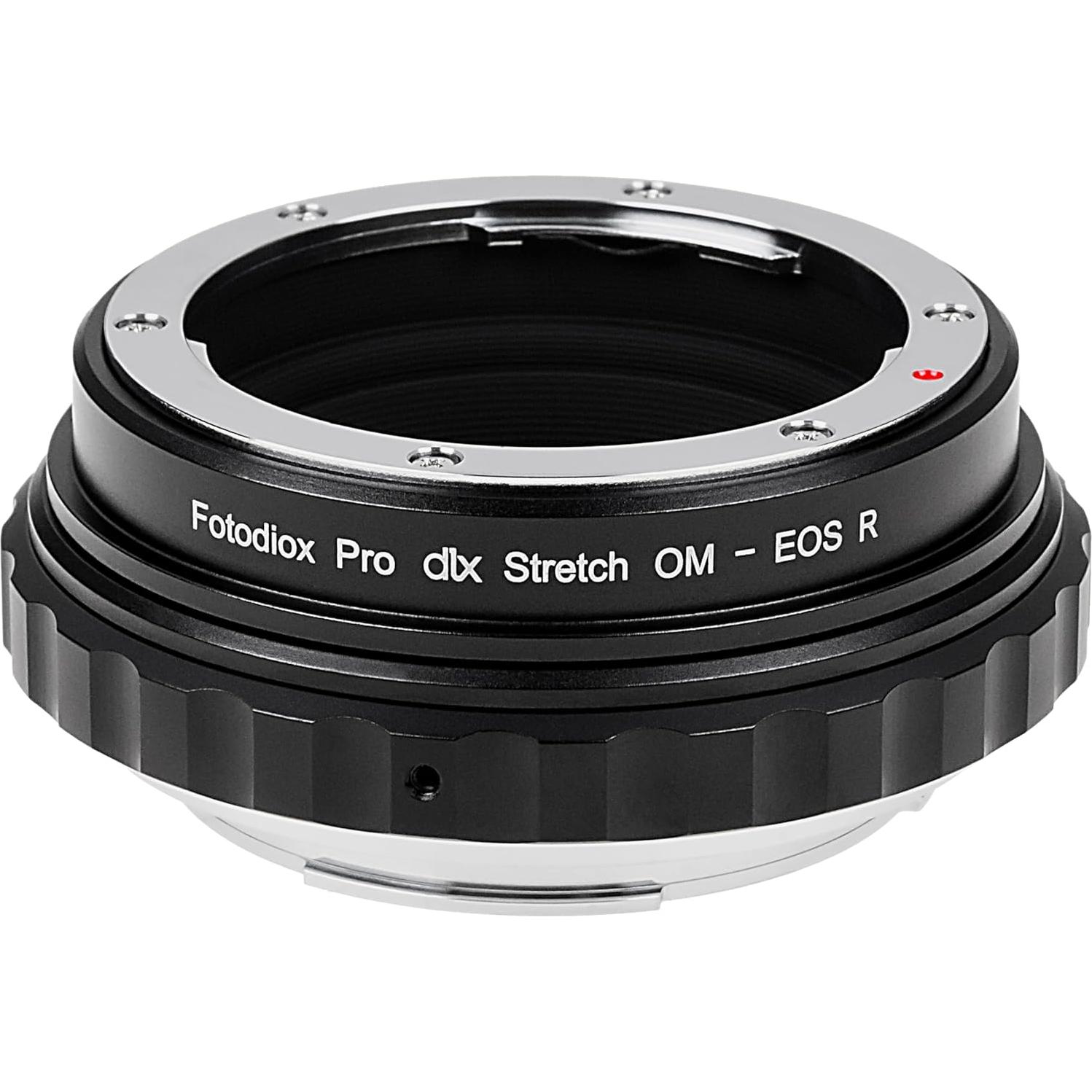 Adaptador de lente Fotodiox OM-RF-DLXS con helicoide macro y filtros ND