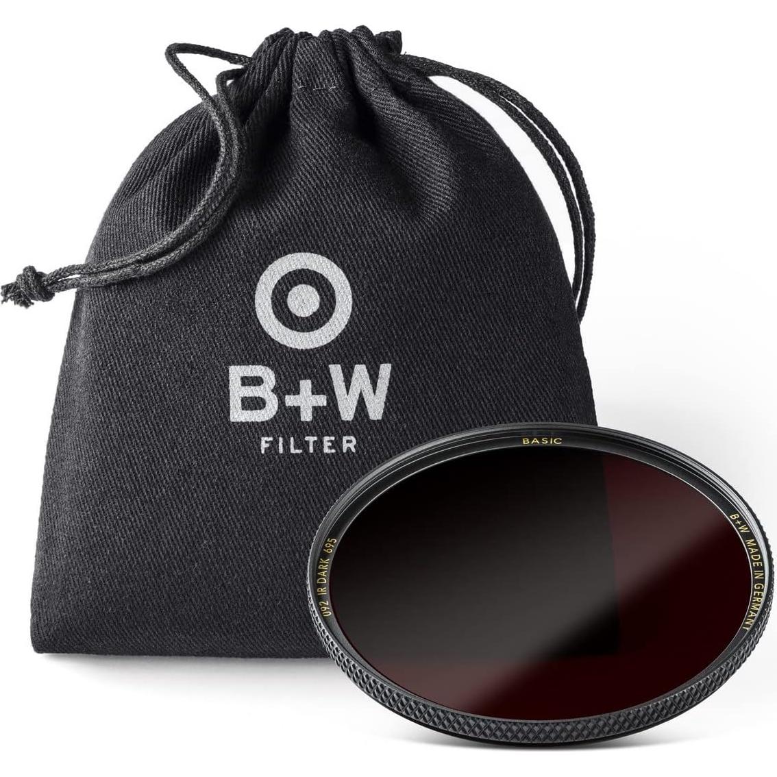 Filtro de Vidrio Rojo Oscuro B+W 092 IR 72mm para Fotografía