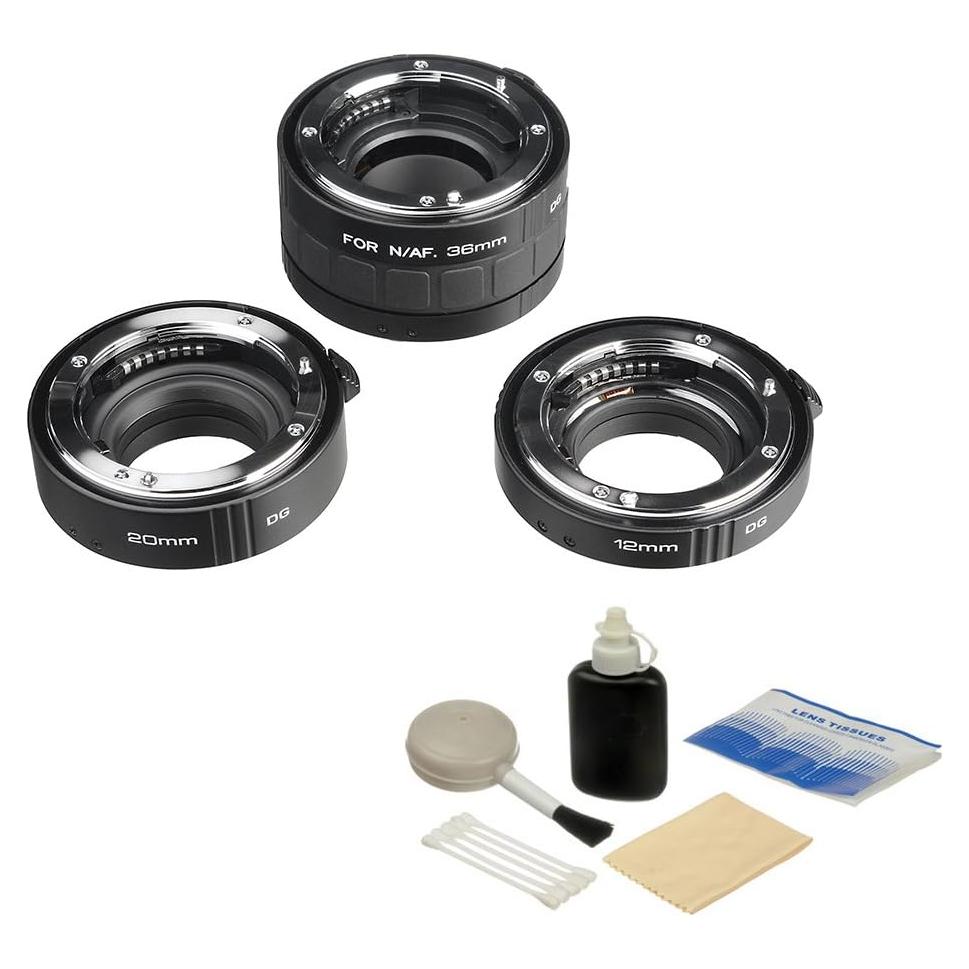 Conjunto de Tubos de Extensión Automáticos Kenko DG 12-20-36mm para Nikon