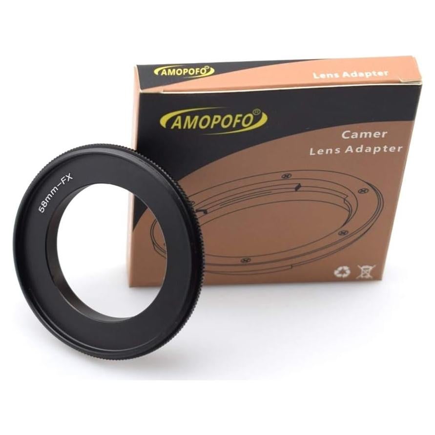Anillo Inverso Macro 58mm AMOPOFO para Fujifilm FX