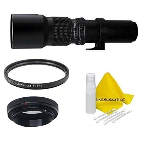 Lente Telefoto Bower 500mm para Pentax K2000 K1000 K200D