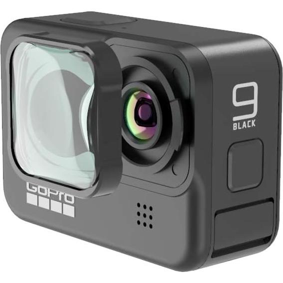 Lente Macro 15X QKOO para GoPro Hero 9/10/11/12/13 Negra
