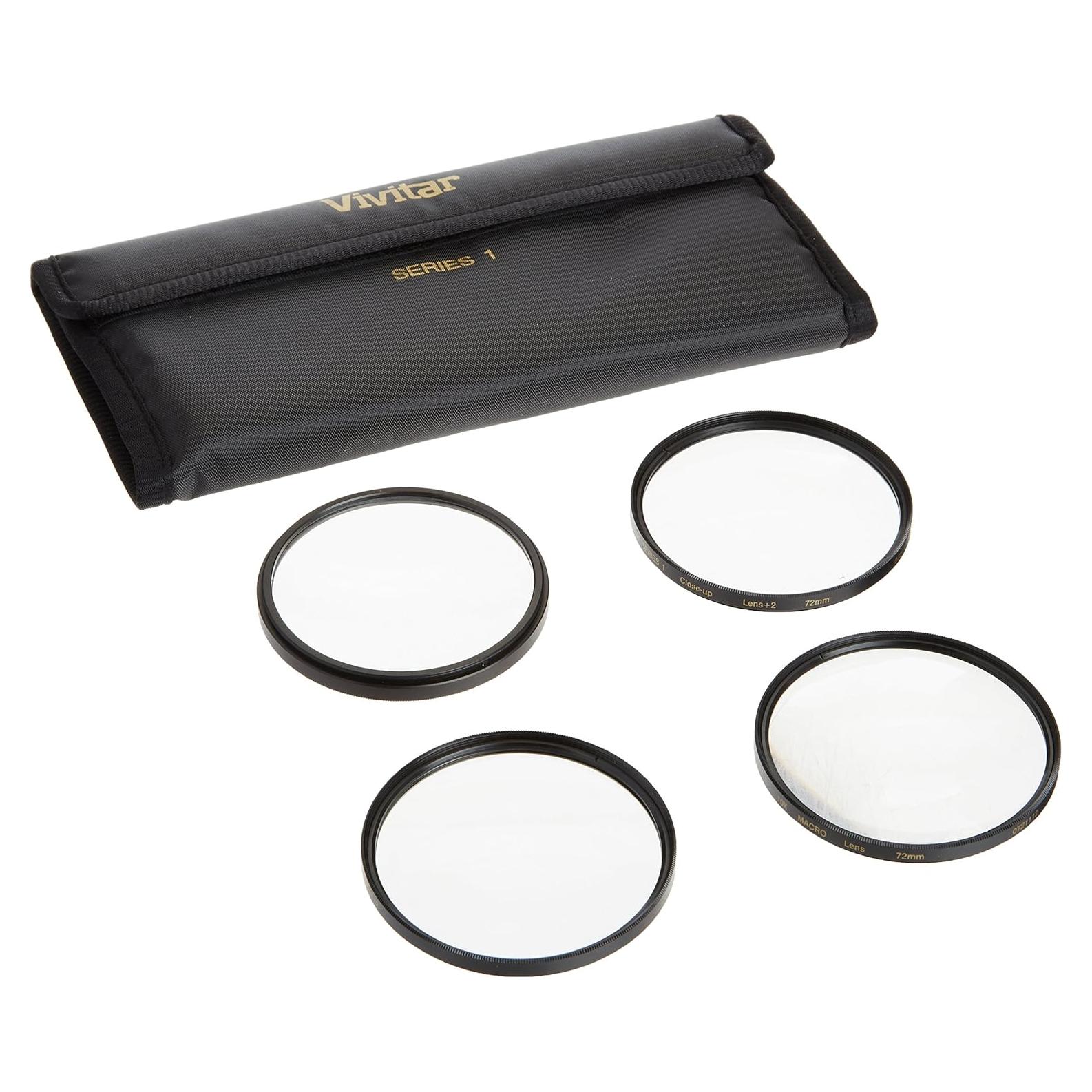 Conjunto de Filtros Macro Vivitar Series 1 +1 +2 +4 +10 72mm