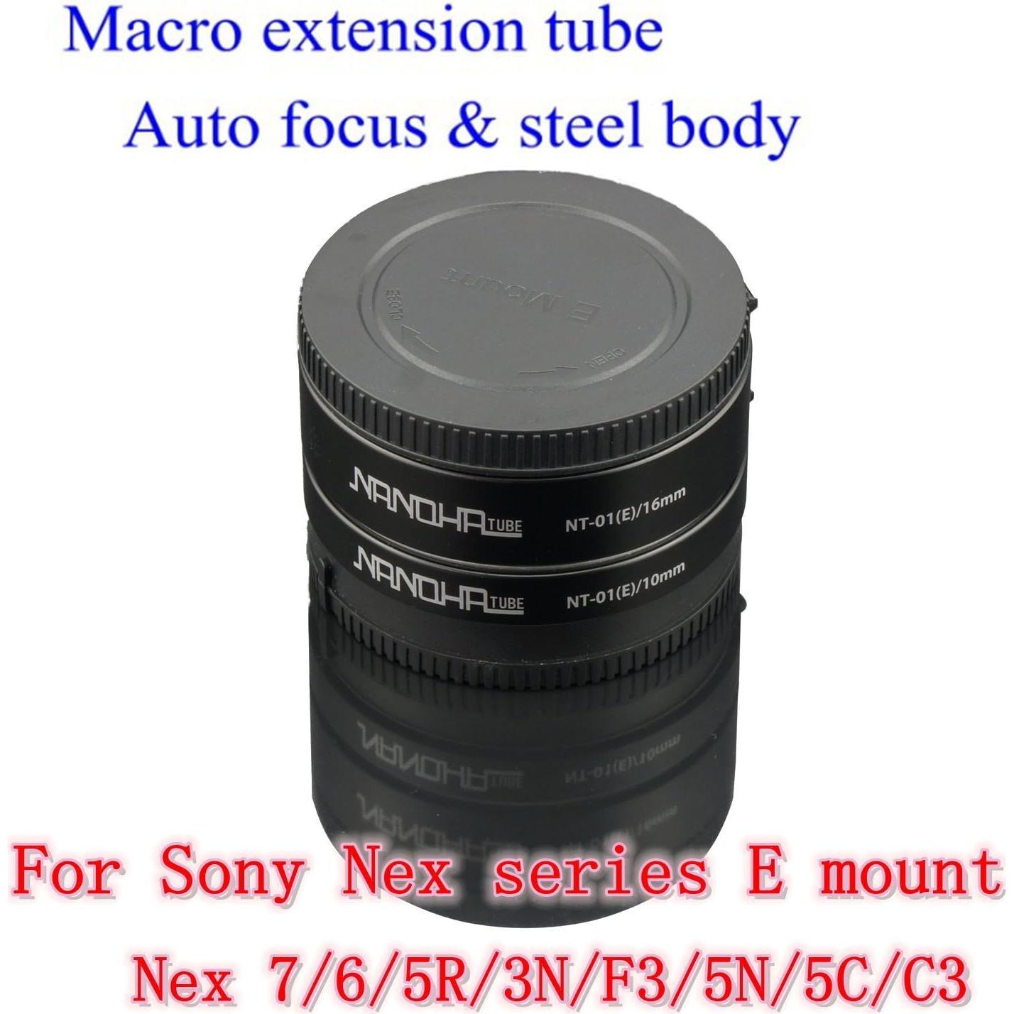 Juego de tubos de extensión NANOHA NT-01E para cámaras Sony