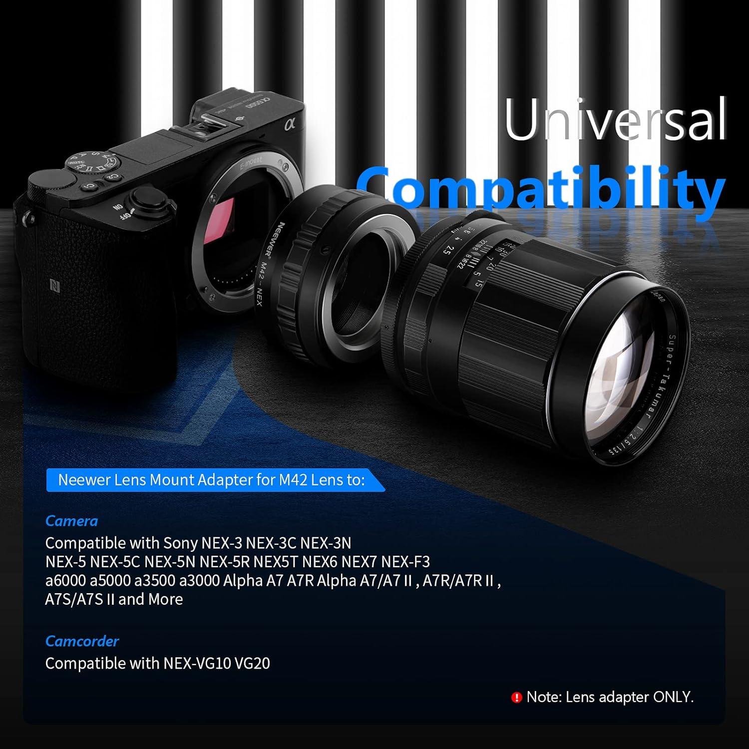 Adaptador de Lente Neewer M42 a Sony NEX E-Mount