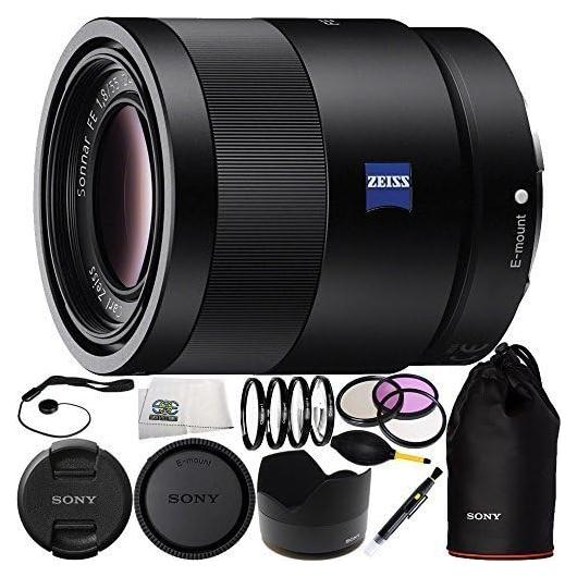 Lente Prime Sony 55mm F1.8 SEL55F18Z con Filtros y Accesorios
