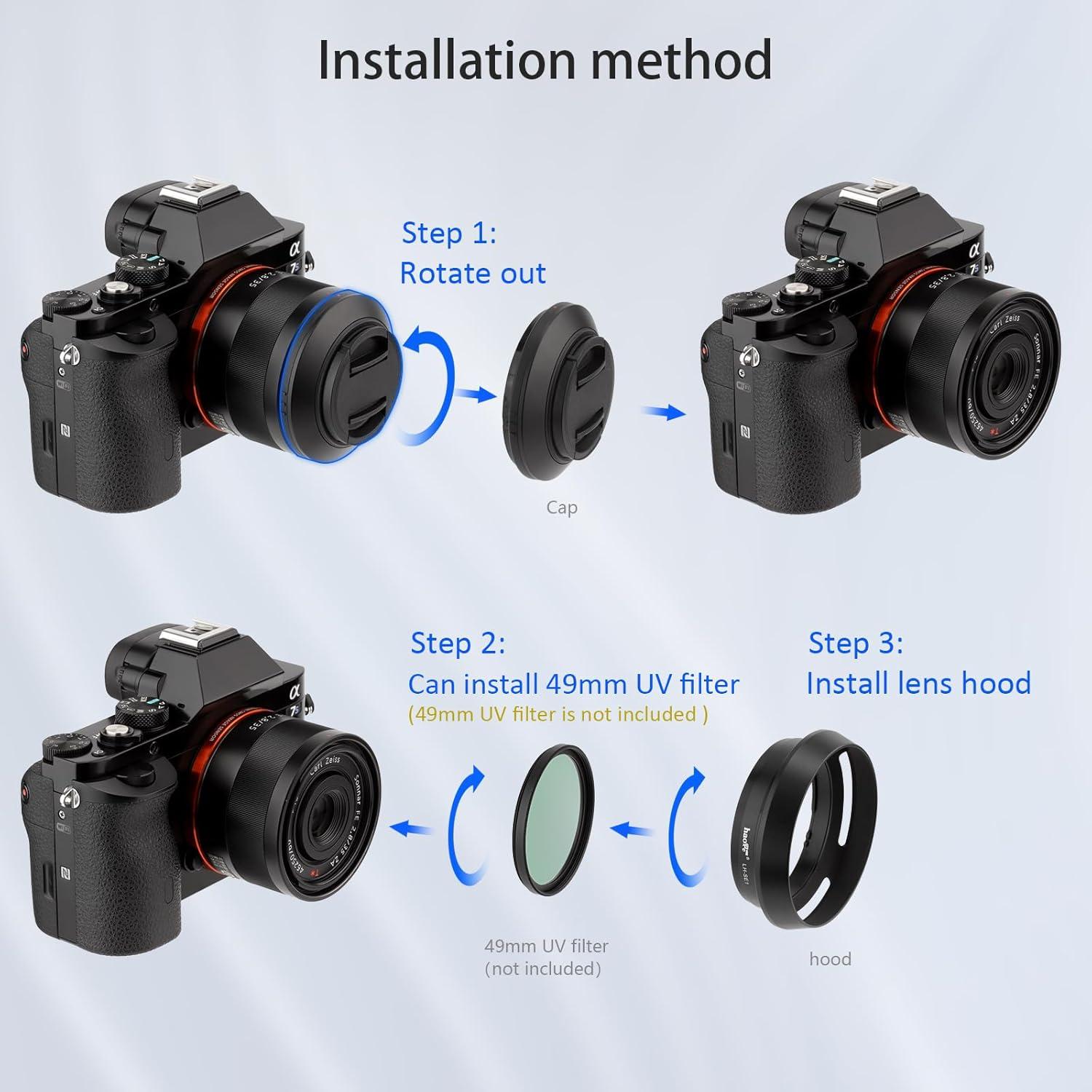 Capucha de Lente Haoge LH-SE1 para Sony RX1/RX1R/RX1R II