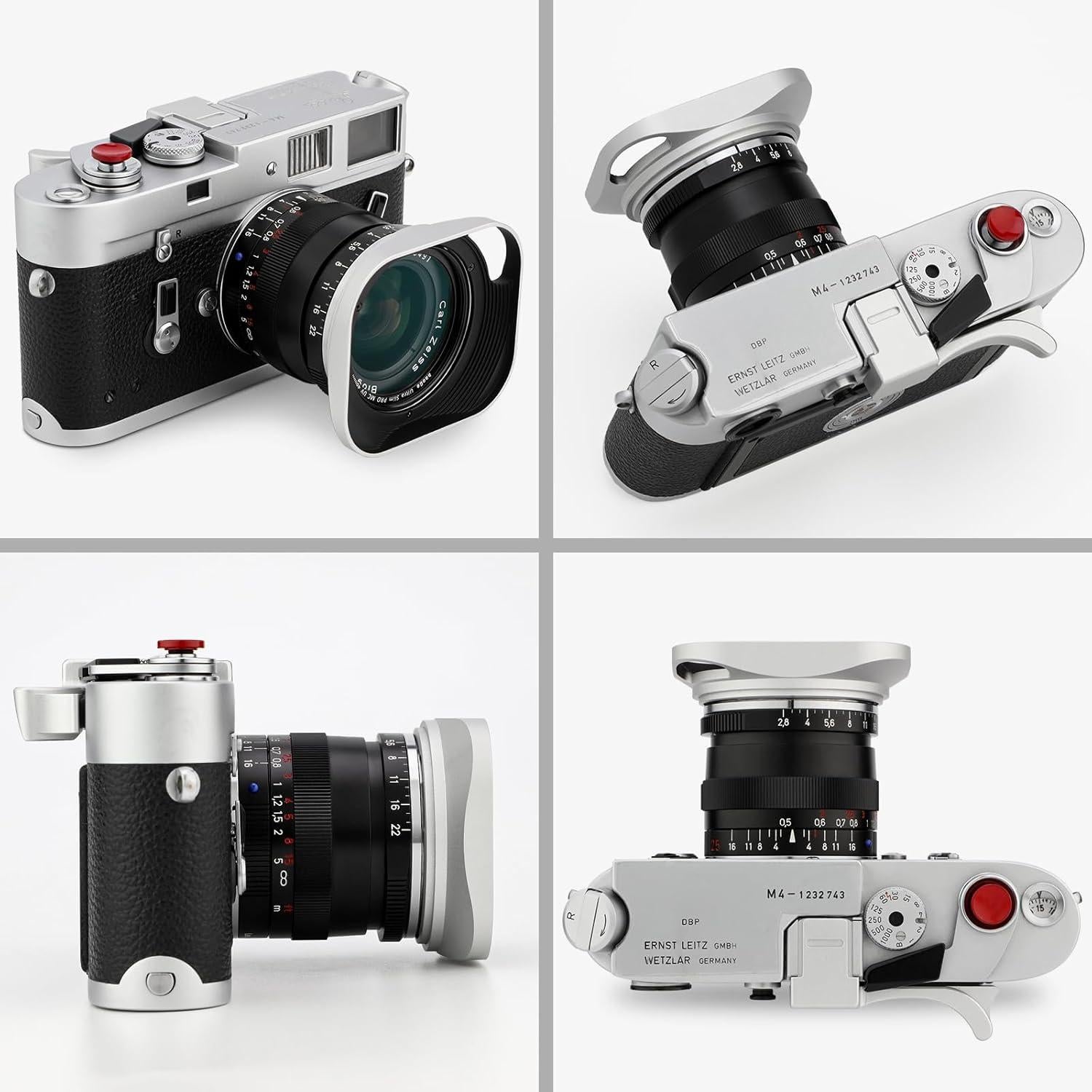 Capucha de Lente Metálica Haoge LH-ZV06P para Carl Zeiss ZM