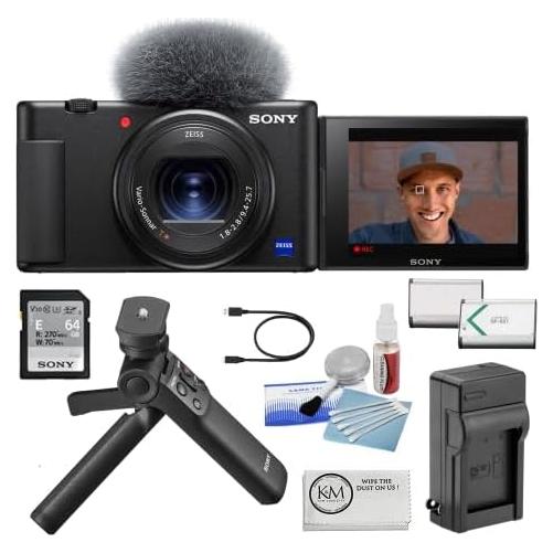 Cámara Digital Sony ZV-1 Negra con Kit de Accesorios Vloggers