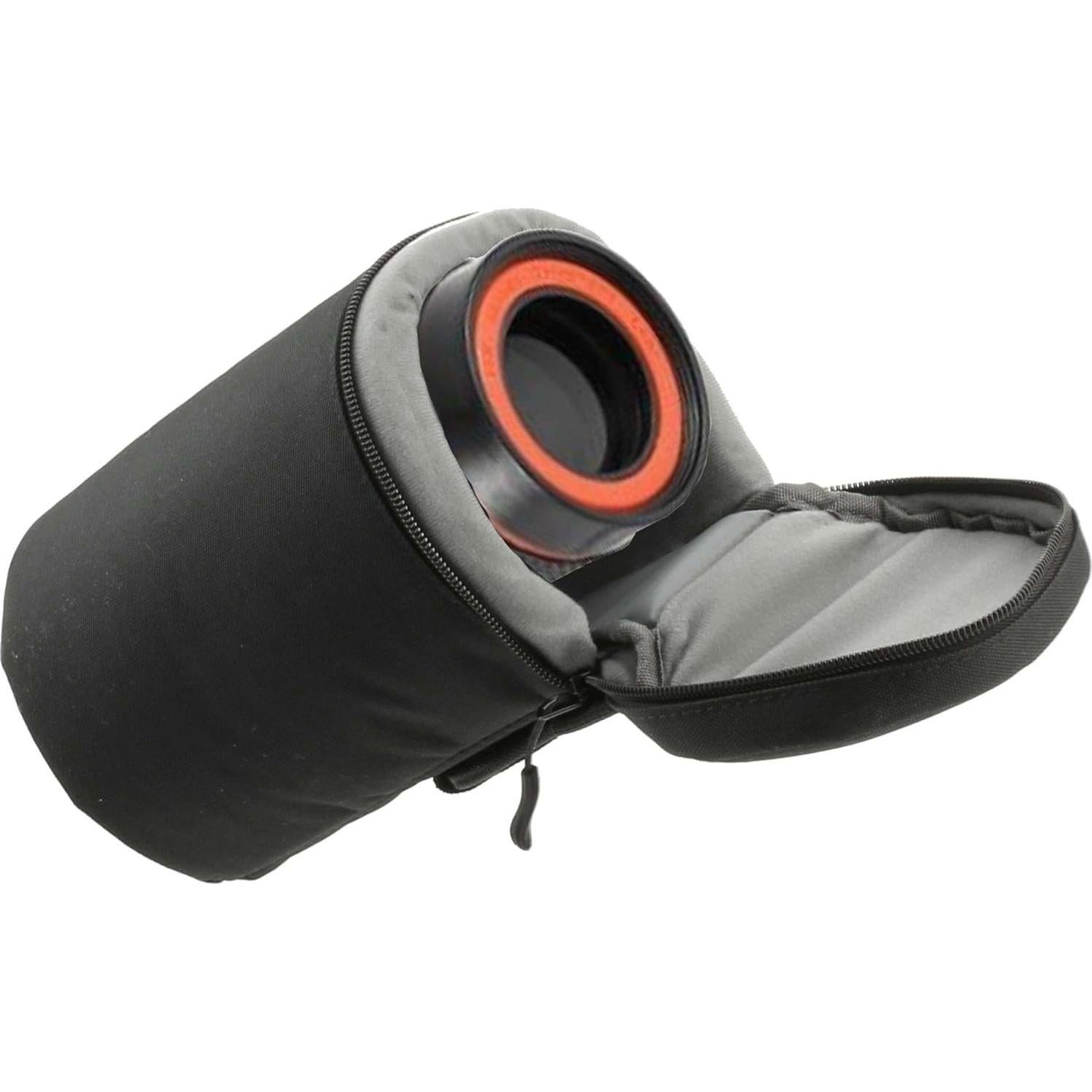 Funda Protectora de Lente de Cámara Navitech Negra 21x10cm